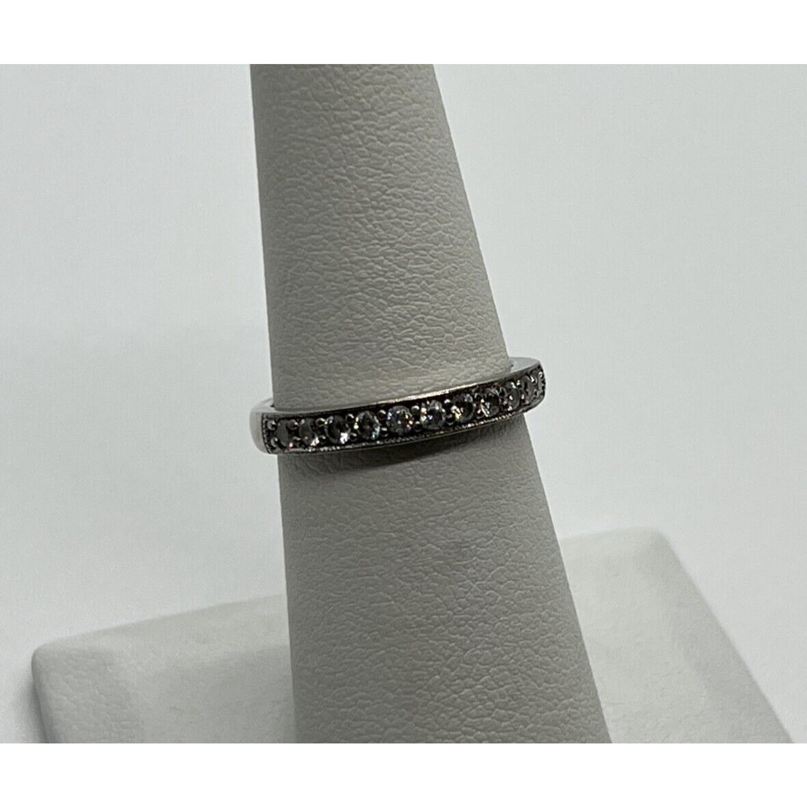 925 Sterling Silver & Cz Ring Size 6